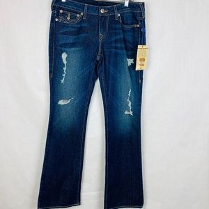 True Religion Becky Distressed Bootcut Jeans